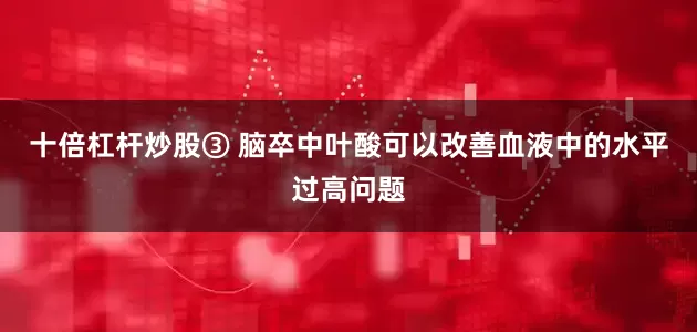 十倍杠杆炒股③ 脑卒中叶酸可以改善血液中的水平过高问题